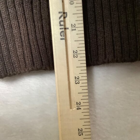 Vtg Designer Originals Women Small Brown Sleeveless Zip Up Vest 100% Suede Front - Picture 6 of 7